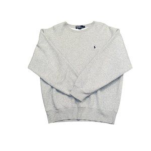 Polo Ralph Lauren Grey/Gray Crewneck Sweatshirt, Men's Size Large